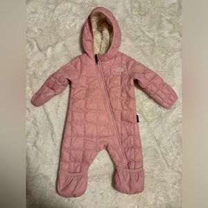 Pink North Face Snowsuit